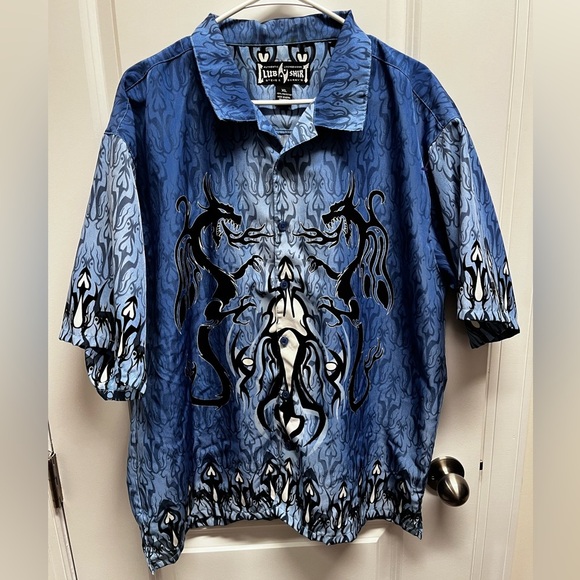 Steve & Barry's men’s vintage Dragon Club Shirt Loungewear XL Y2K - Picture 1 of 6